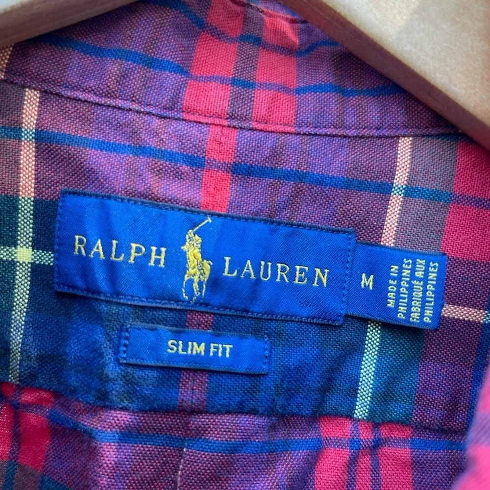 Polo Ralph Lauren Boy's Button Shirt Size Large (14-16) Youth Kids Plaid Multico